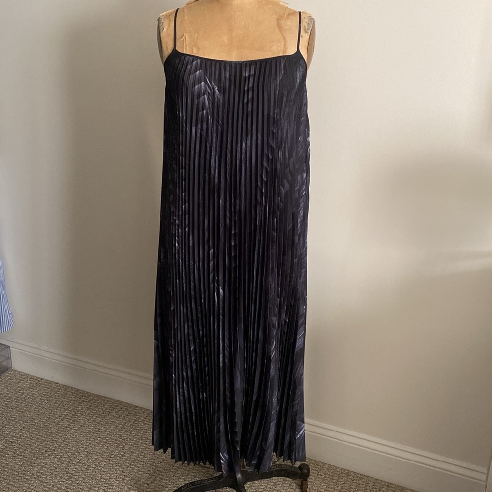 Allsaints accordion style midi length dress